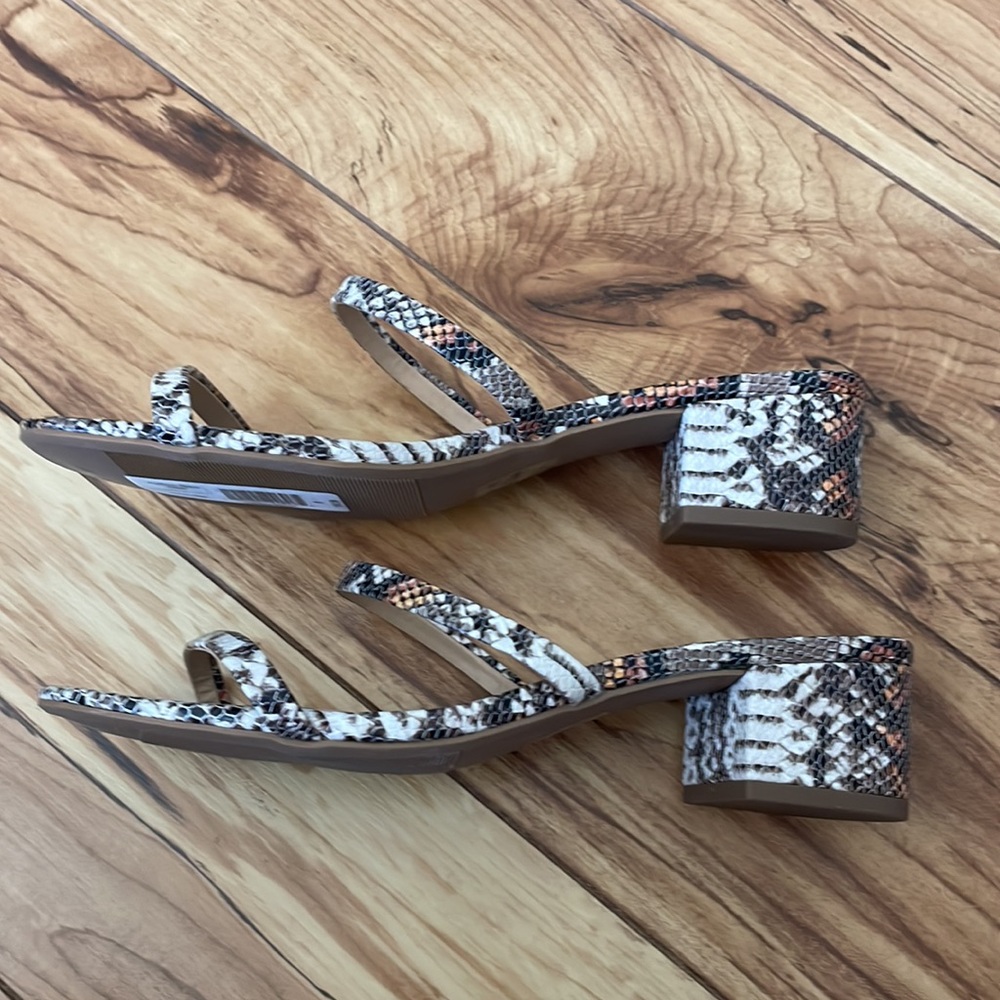 Cityclassified Faux Python Print Slide Sandals NWOB